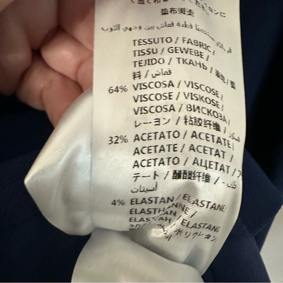 Stella McCartney Women’s Long Tie Sleeve Dress in Midnight Blue Size L, 44 NWT - Picture 9 of 12